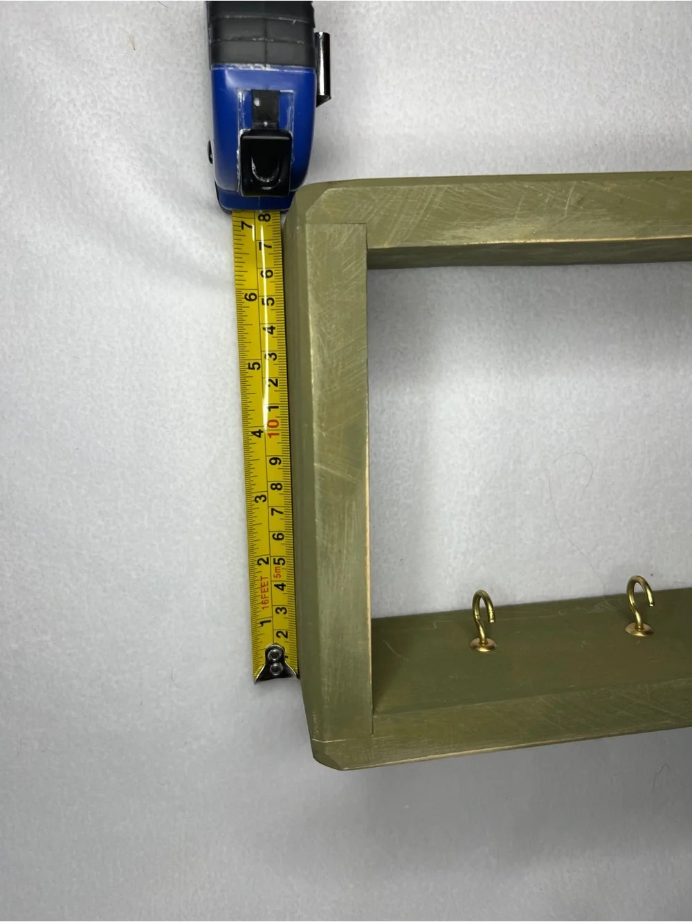 Vintage Wall Key Holder Shelf Mid Century Entryway Organizer 3 Hook Decor
